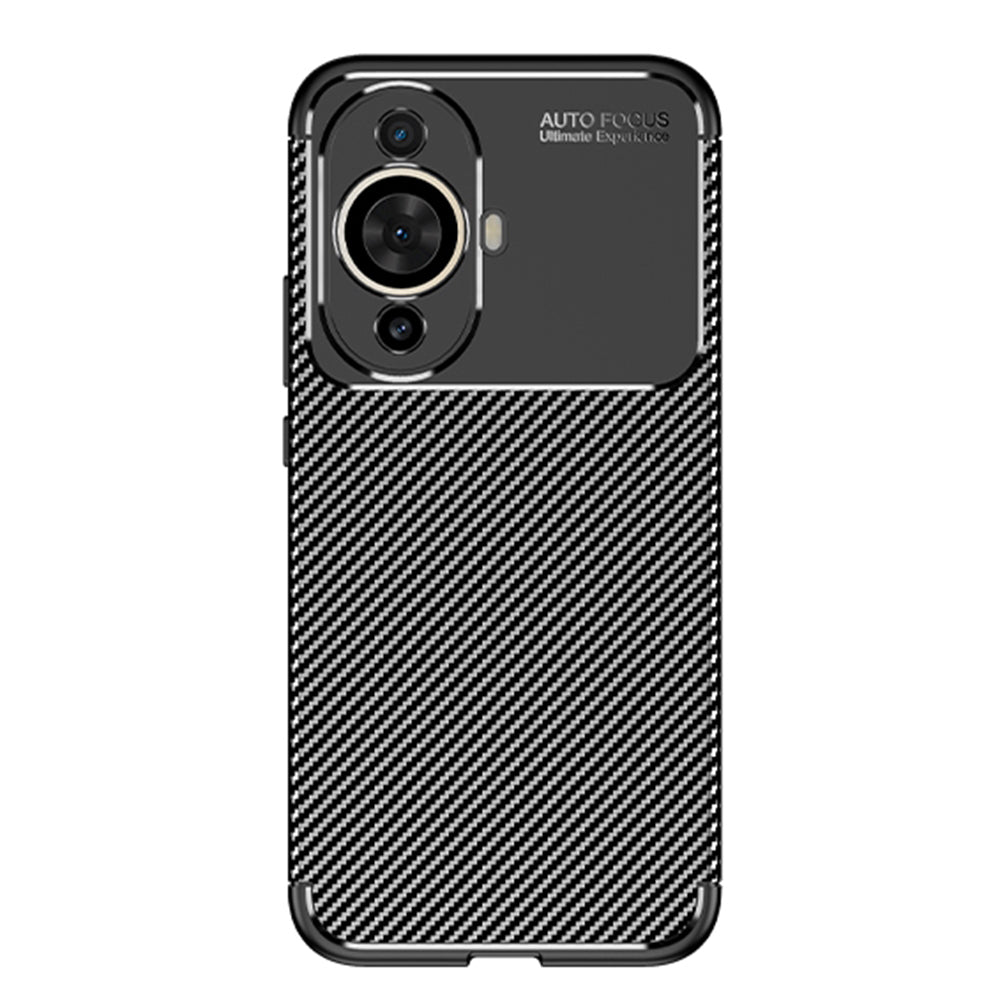 Husa pentru Huawei nova 12s / nova 11, Techsuit, CarbonFiber, Neagra