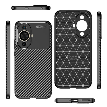 Husa pentru Huawei nova 12s / nova 11, Techsuit, CarbonFiber, Neagra