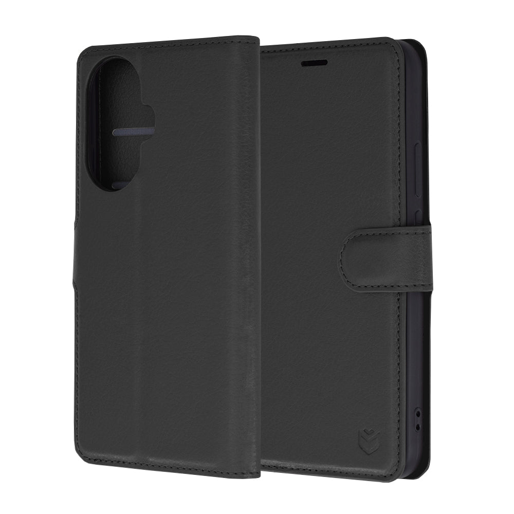 Husa pentru Huawei nova 12s / nova 11, Techsuit, Leather Folio, Neagra