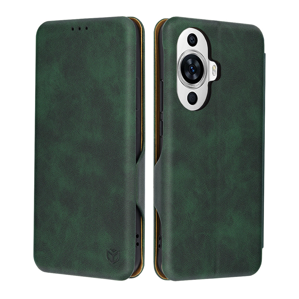 Husa pentru Huawei nova 12s / nova 11, Techsuit, Safe Wallet Plus, Verde