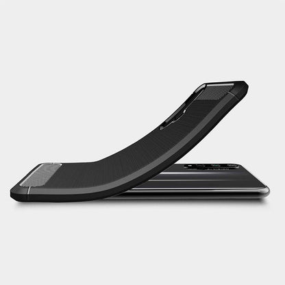 Husa pentru Huawei nova 5T / Honor 20, Techsuit, Carbon, Neagra