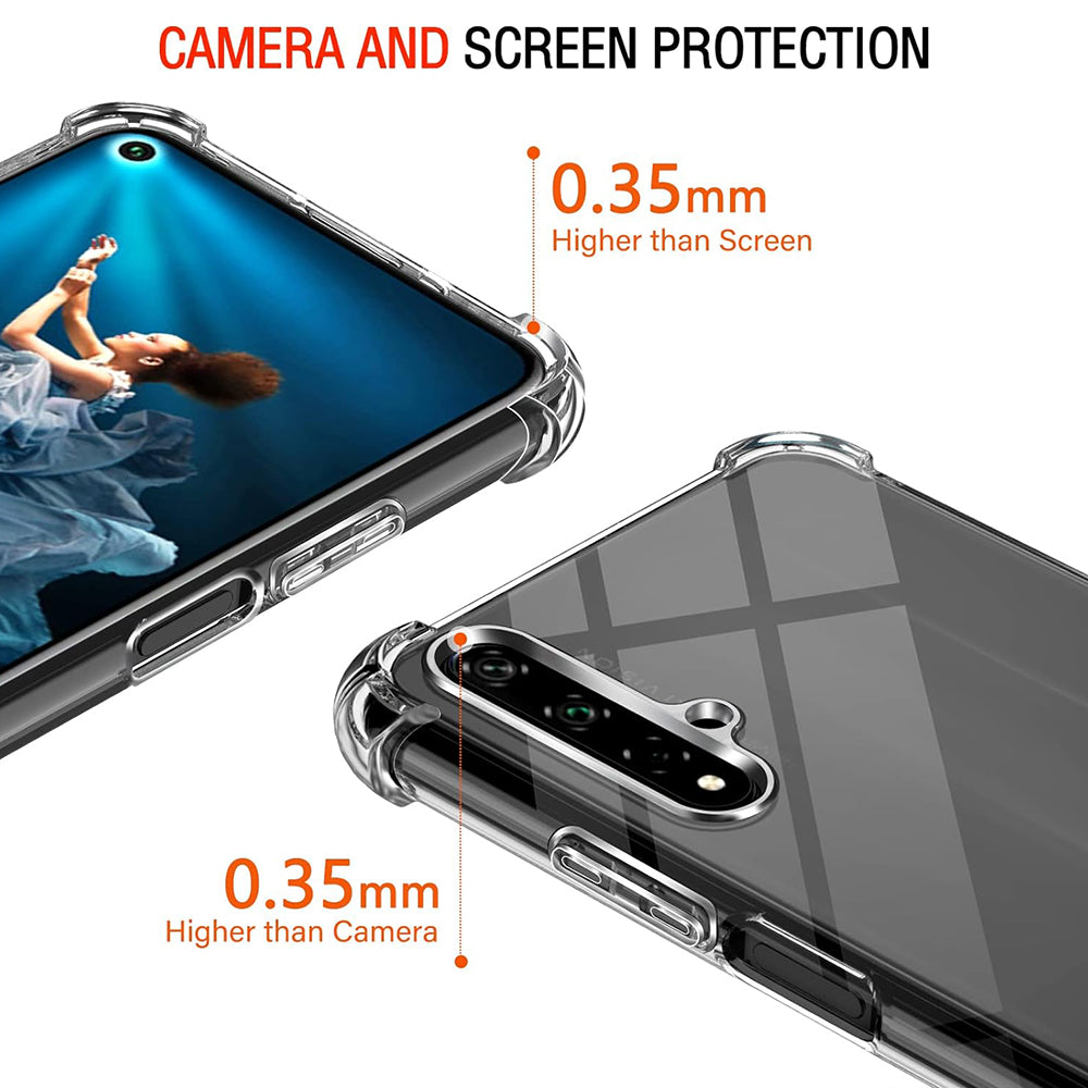 Husa pentru Huawei nova 5T / Honor 20, Techsuit, Shockproof Clear, Transparenta