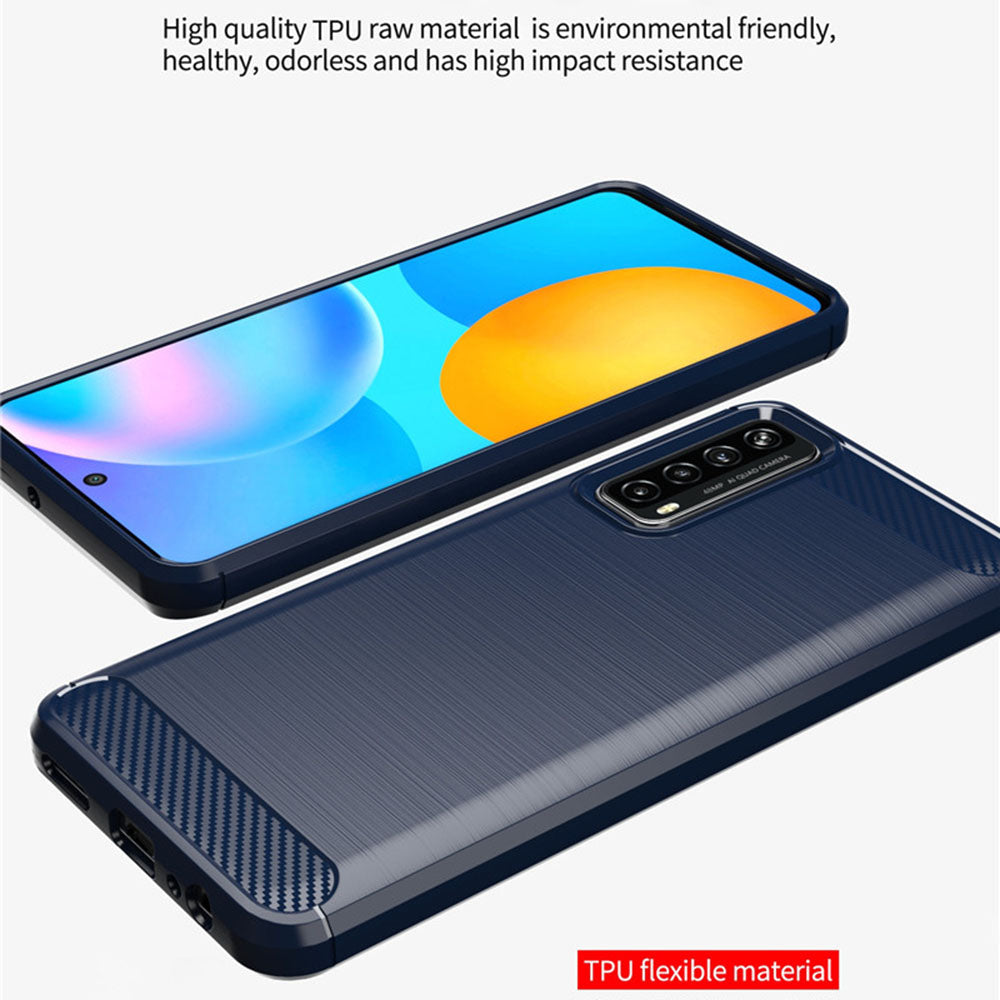 Husa pentru Huawei P smart 2021, Techsuit, Carbon, Neagra