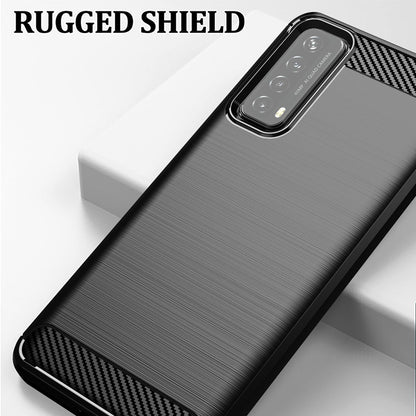 Husa pentru Huawei P smart 2021, Techsuit, Carbon, Neagra