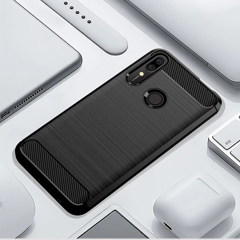 Husa pentru Huawei P Smart Z, Techsuit, Carbon, Neagra