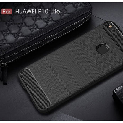 Husa pentru Huawei P10 Lite, Techsuit, Carbon, Neagra