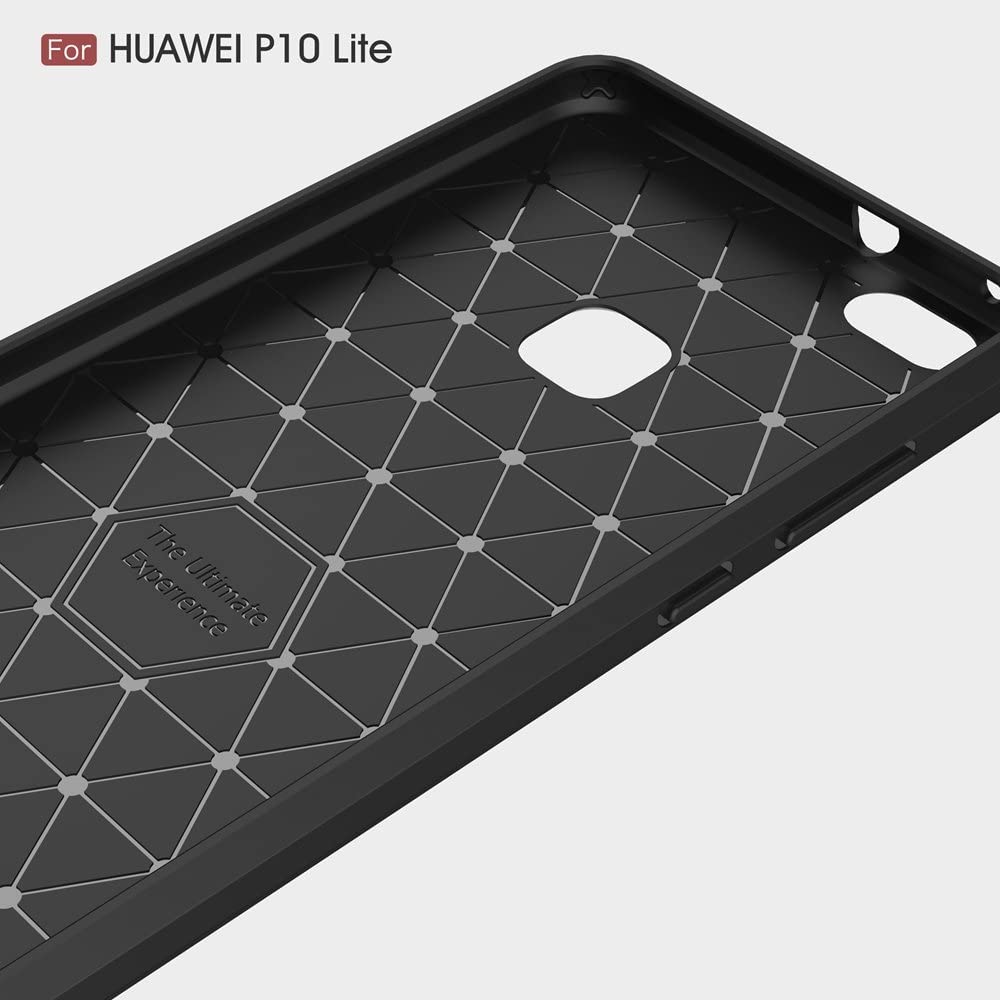 Husa pentru Huawei P10 Lite, Techsuit, Carbon, Neagra