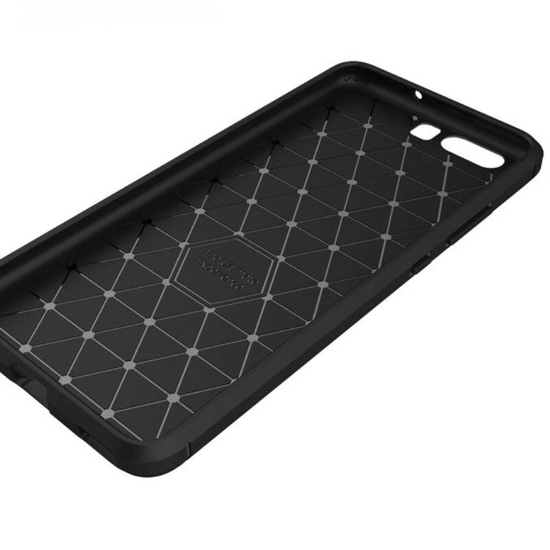 Husa pentru Huawei P10 Plus, Techsuit, Carbon, Neagra