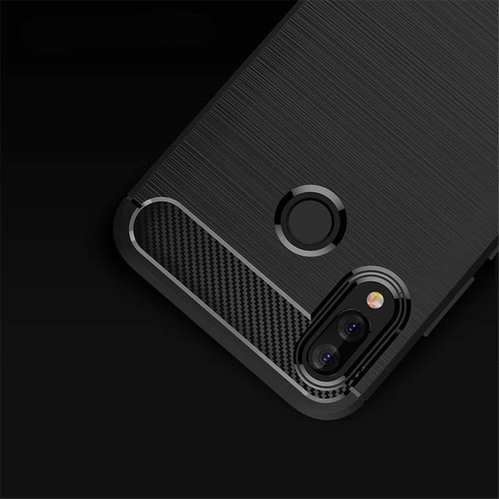 Husa pentru Huawei P20 Lite, Techsuit, Carbon, Neagra