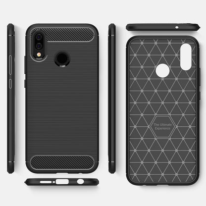 Husa pentru Huawei P20 Lite, Techsuit, Carbon, Neagra