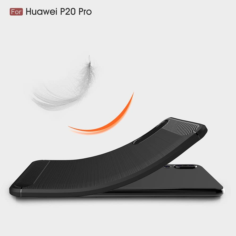 Husa pentru Huawei P20 Pro, Techsuit, Carbon, Neagra