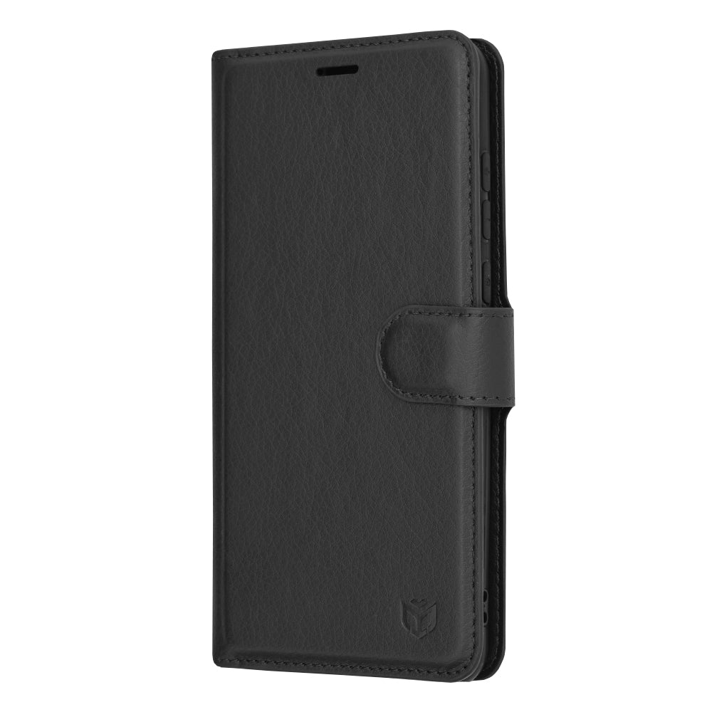 Husa pentru Huawei P20 Pro, Techsuit, Leather Folio, Neagra
