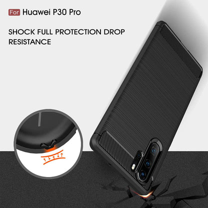 Husa pentru Huawei P30 Pro New Edition / P30 Pro, Techsuit, Carbon, Neagra
