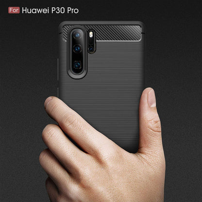 Husa pentru Huawei P30 Pro New Edition / P30 Pro, Techsuit, Carbon, Neagra
