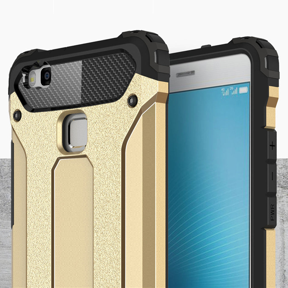 Husa pentru Huawei P9 lite (2016), Techsuit, Hybrid Armor, Neagra