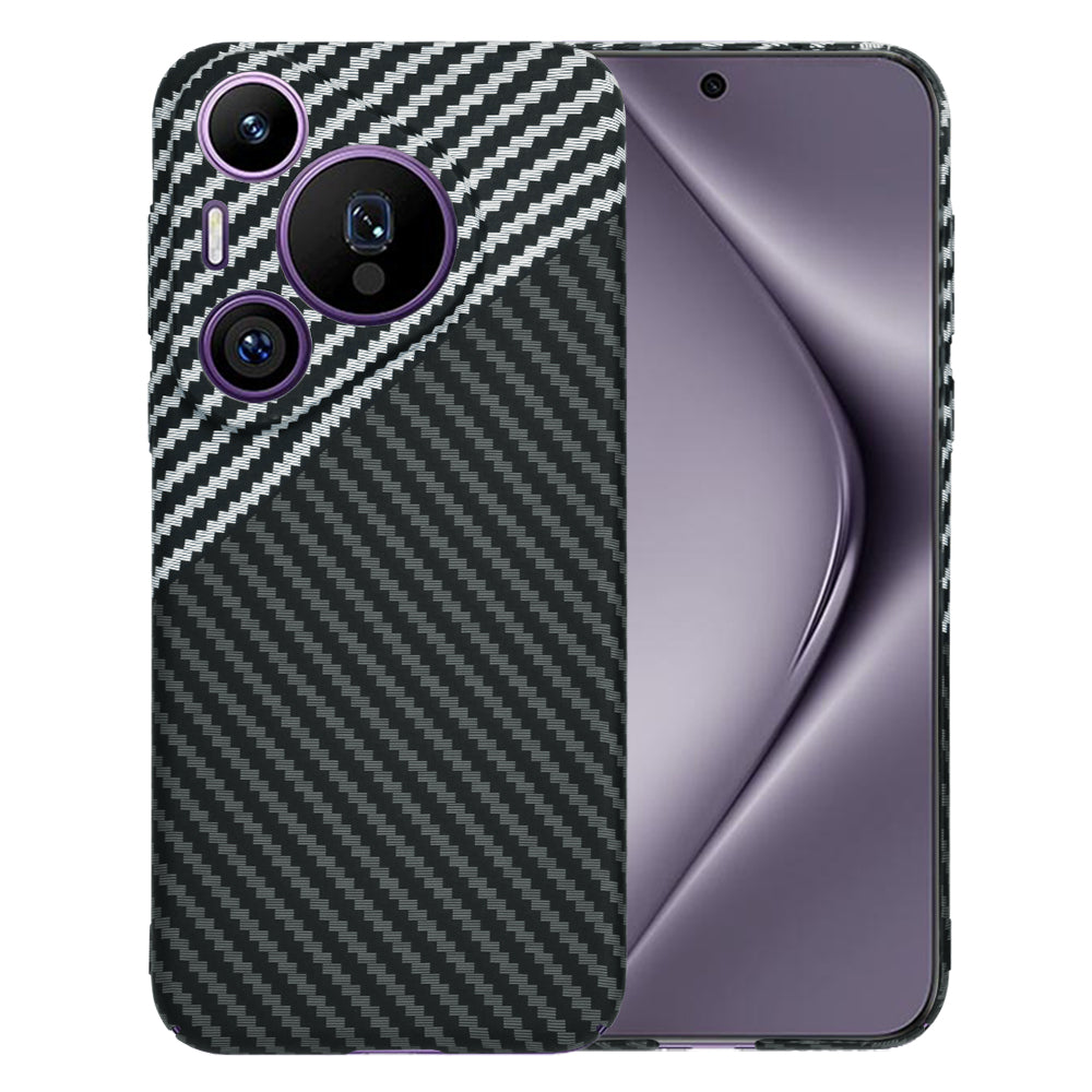 Husa pentru Huawei Pura 70 Pro, Techsuit, Carbonite FiberShell, Neagra Gri