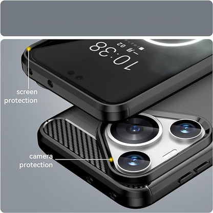 Husa pentru Huawei Pura 70, Techsuit, Carbon, Albastra