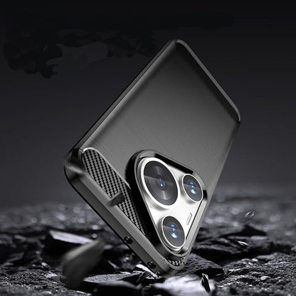 Husa pentru Huawei Pura 70, Techsuit, Carbon, Neagra