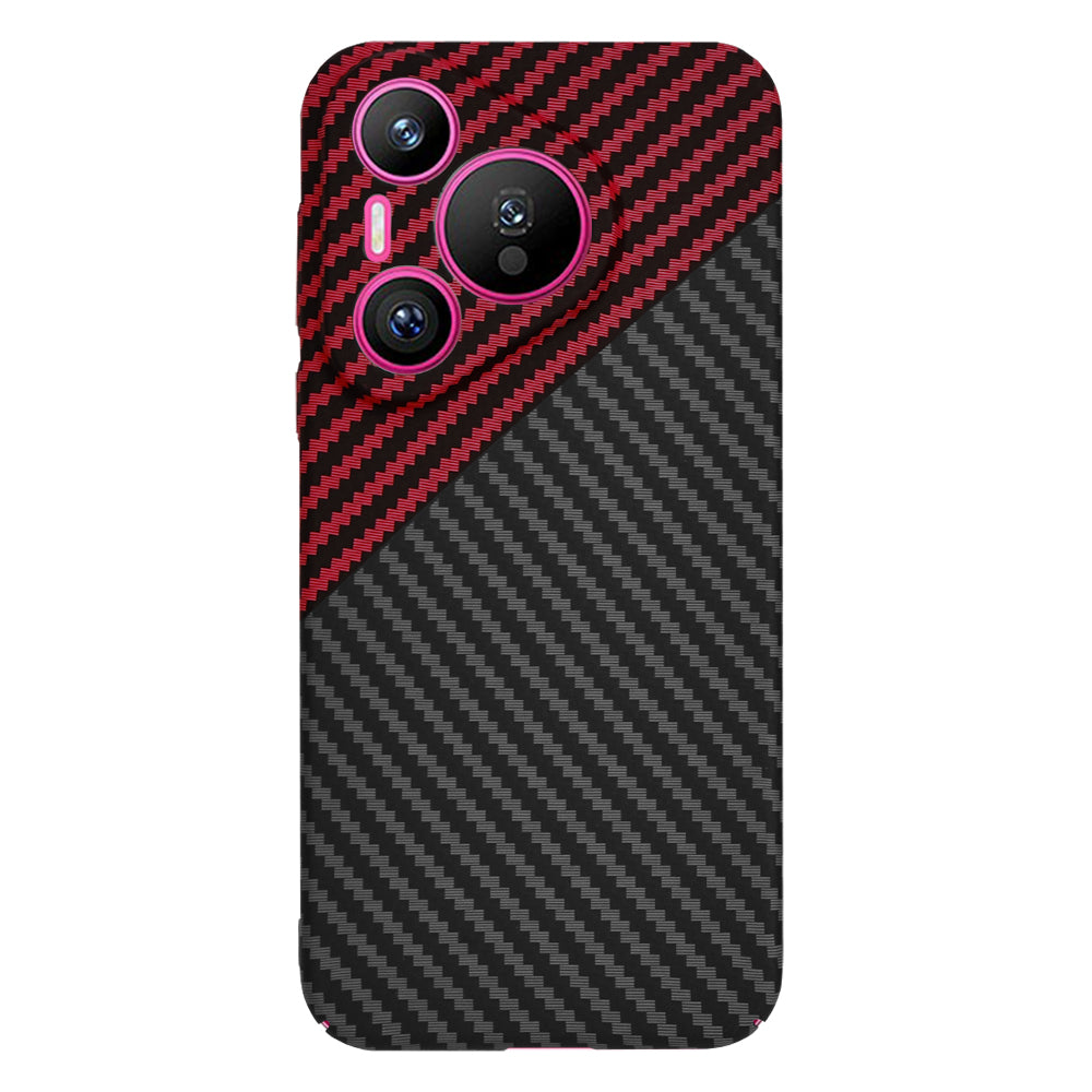 Husa pentru Huawei Pura 70, Techsuit, Carbonite FiberShell, Neagra Rosie