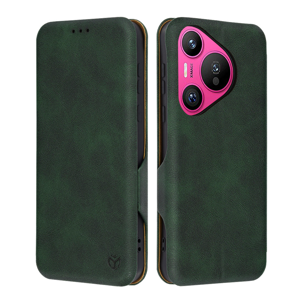 Husa pentru Huawei Pura 70, Techsuit, Safe Wallet Plus, Verde