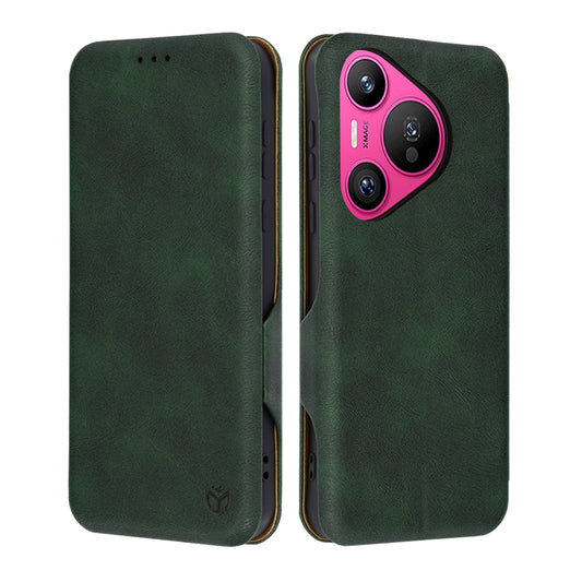 Husa pentru Huawei Pura 70, Techsuit, Safe Wallet Plus, Verde