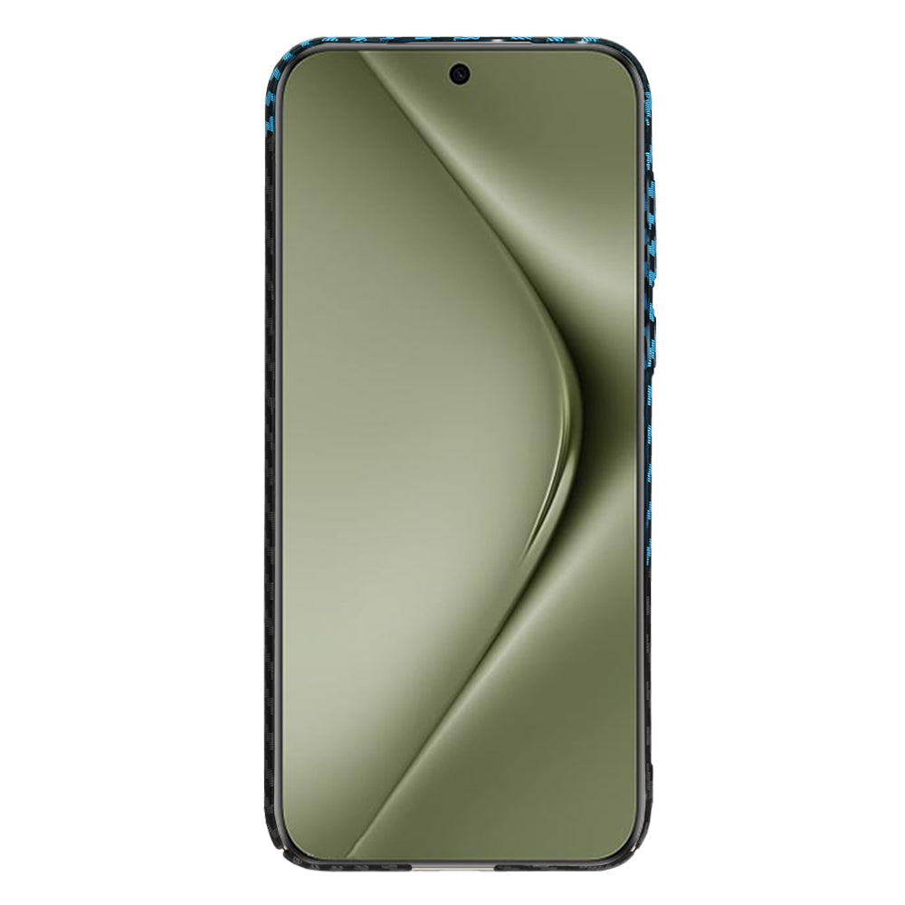 Husa pentru Huawei Pura 70 Ultra, Techsuit, Carbonite FiberShell, Neagra Bleu
