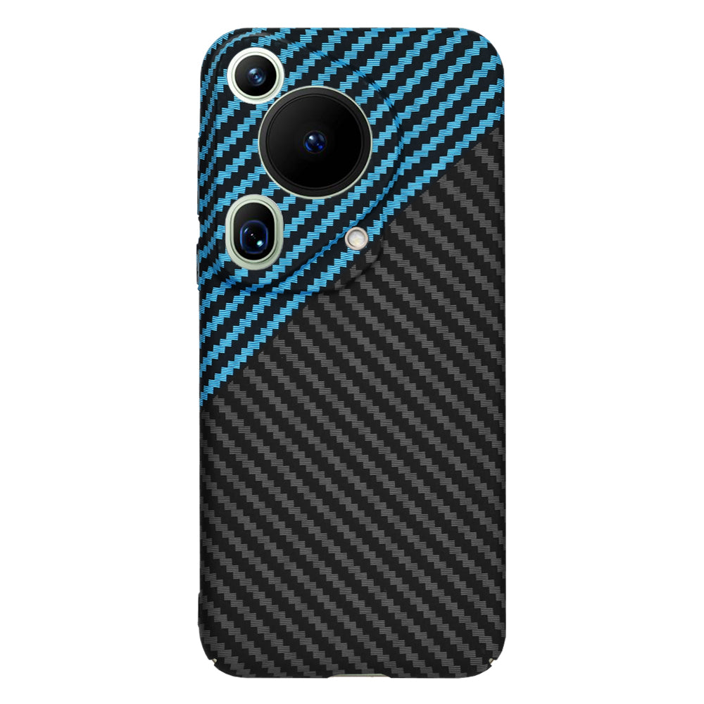 Husa pentru Huawei Pura 70 Ultra, Techsuit, Carbonite FiberShell, Neagra Bleu