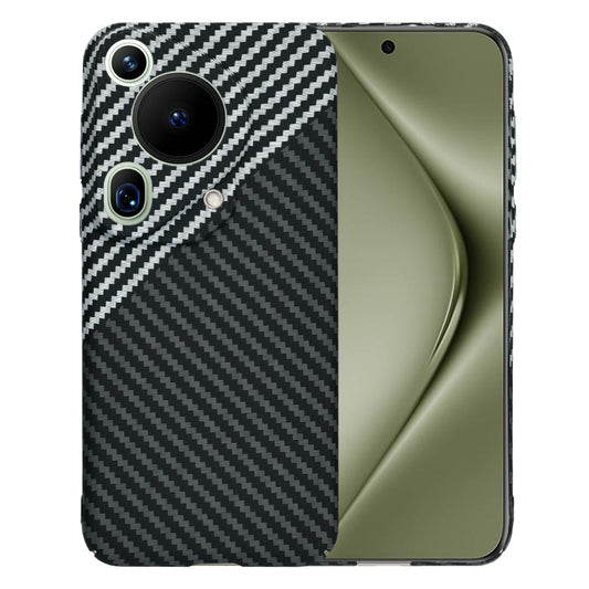 Husa pentru Huawei Pura 70 Ultra, Techsuit, Carbonite FiberShell, Neagra Gri