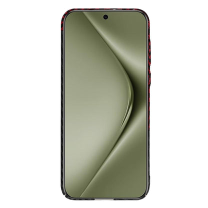 Husa pentru Huawei Pura 70 Ultra, Techsuit, Carbonite FiberShell, Neagra Rosie