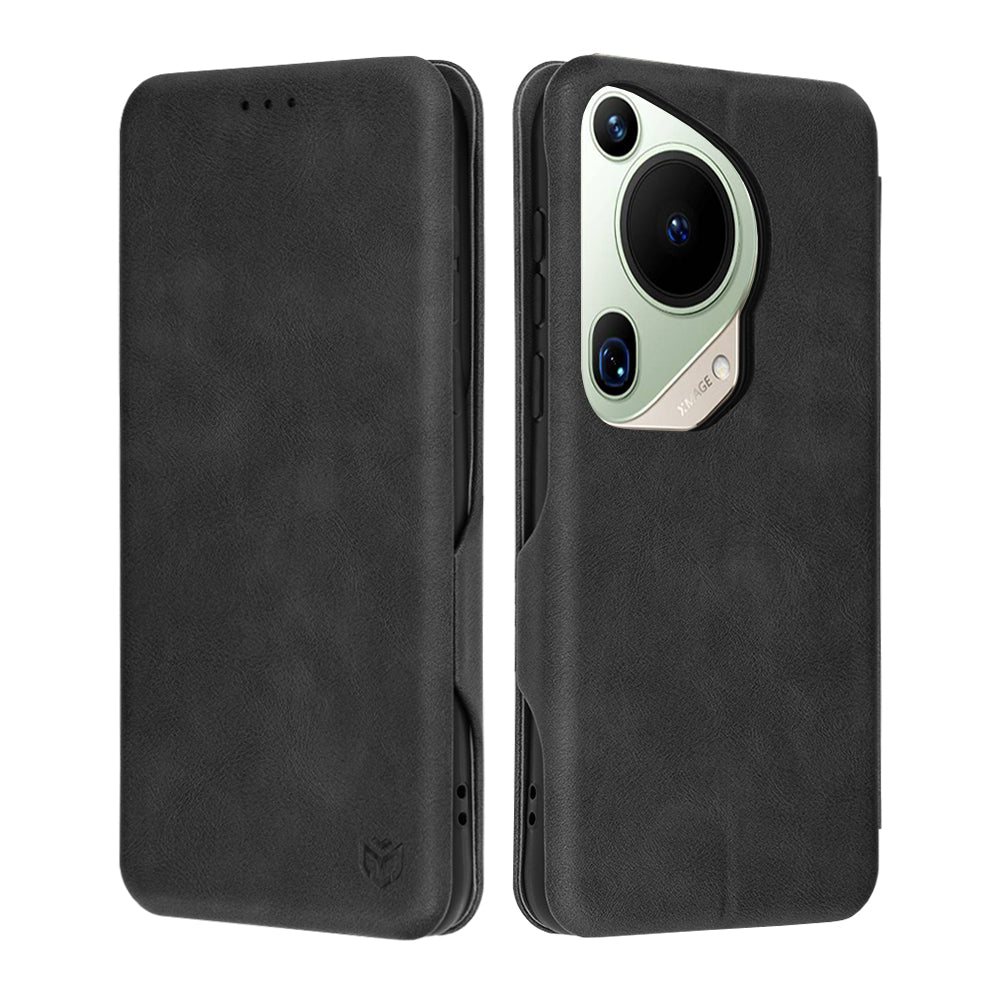 Husa pentru Huawei Pura 70 Ultra, Techsuit, Safe Wallet Plus, Neagra