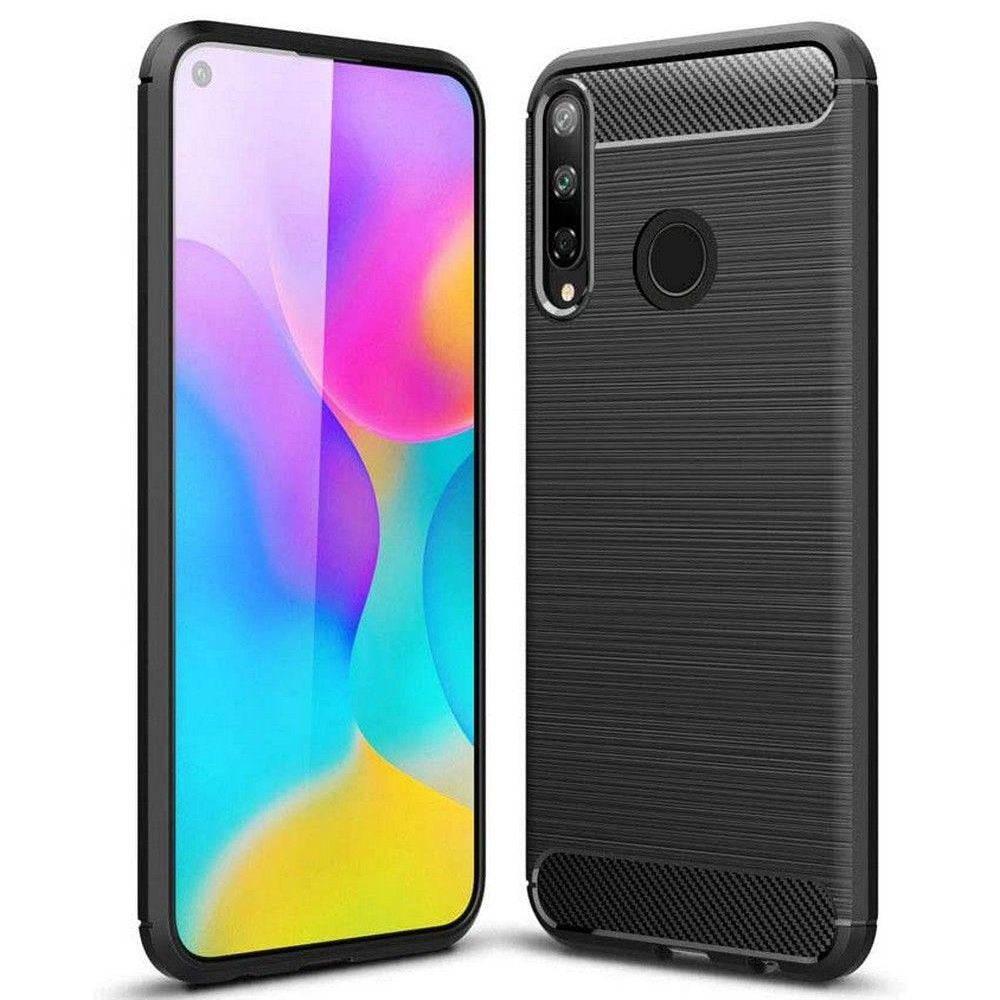 Husa pentru Huawei Y6p, Techsuit, Carbon, Neagra