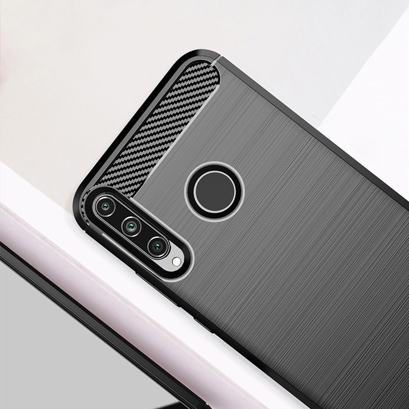 Husa pentru Huawei Y6p, Techsuit, Carbon, Neagra