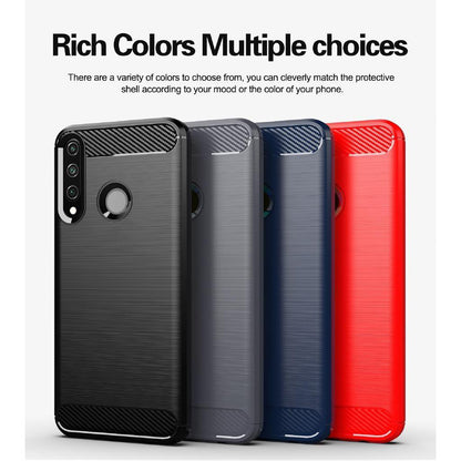 Husa pentru Huawei Y6p, Techsuit, Carbon, Neagra