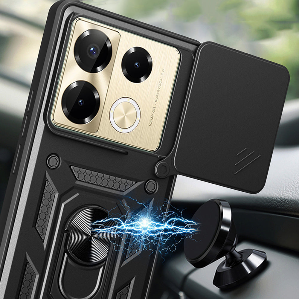 Husa pentru Infinix Note 40 Pro+, Techsuit, CamShield, Verde