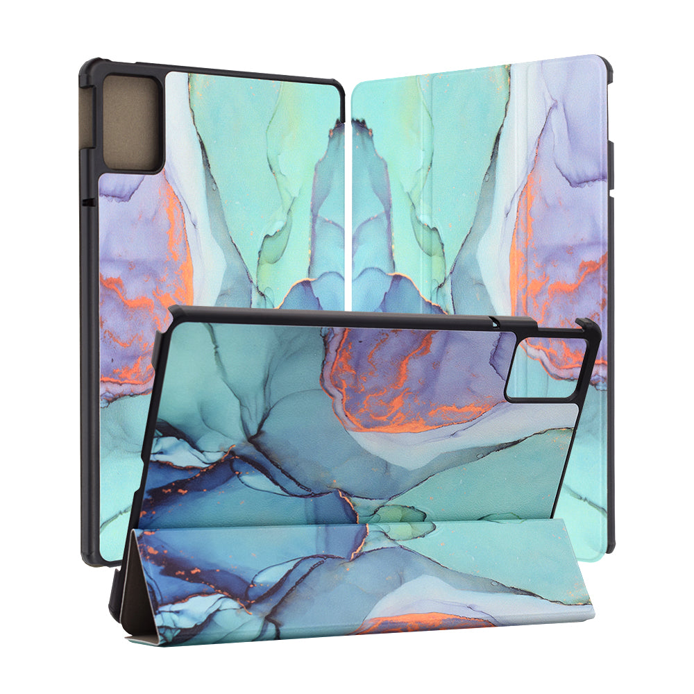 Husa pentru Lenovo Idea Tab 11, Techsuit, FoldPro Green Time, Multicolor