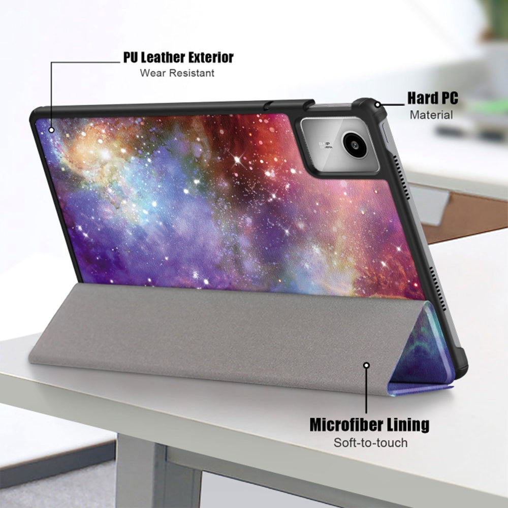 Husa pentru Lenovo Tab M11, Techsuit, FoldPro Galaxy, Multicolor