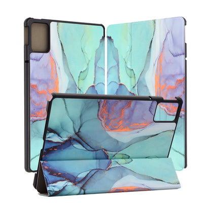 Husa pentru Lenovo Tab M11, Techsuit, FoldPro Green Time, Multicolor