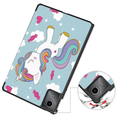 Husa pentru Lenovo Tab M11, Techsuit, FoldPro Unicorn, Multicolor