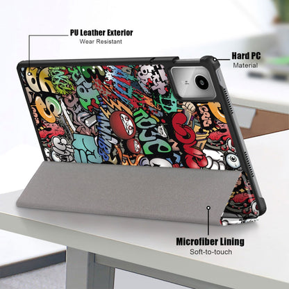 Husa pentru Lenovo Tab M11, Techsuit, FoldPro Urban Vibe, Multicolor
