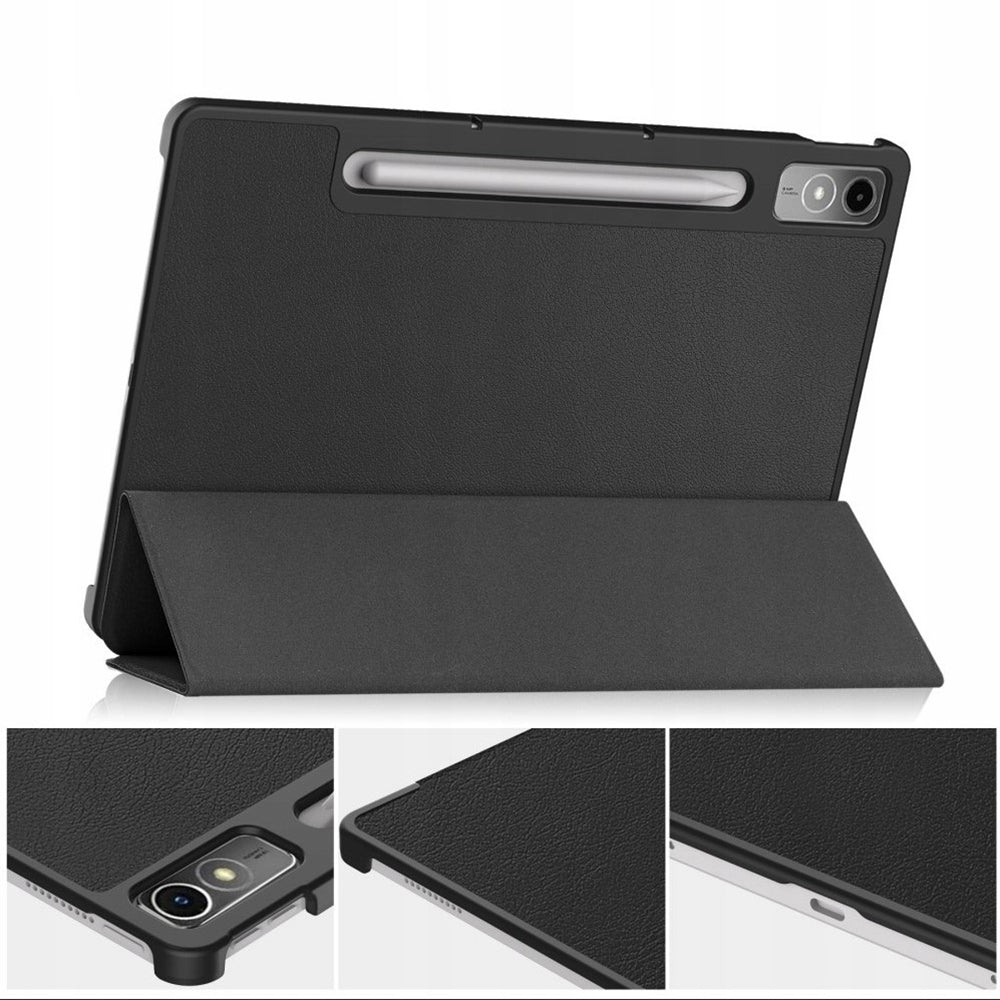 Husa pentru Lenovo Tab P12, Techsuit, FoldPro, Neagra