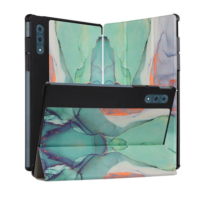Husa pentru Lenovo Yoga Tab Plus, Techsuit, FoldPro Green Time, Multicolor