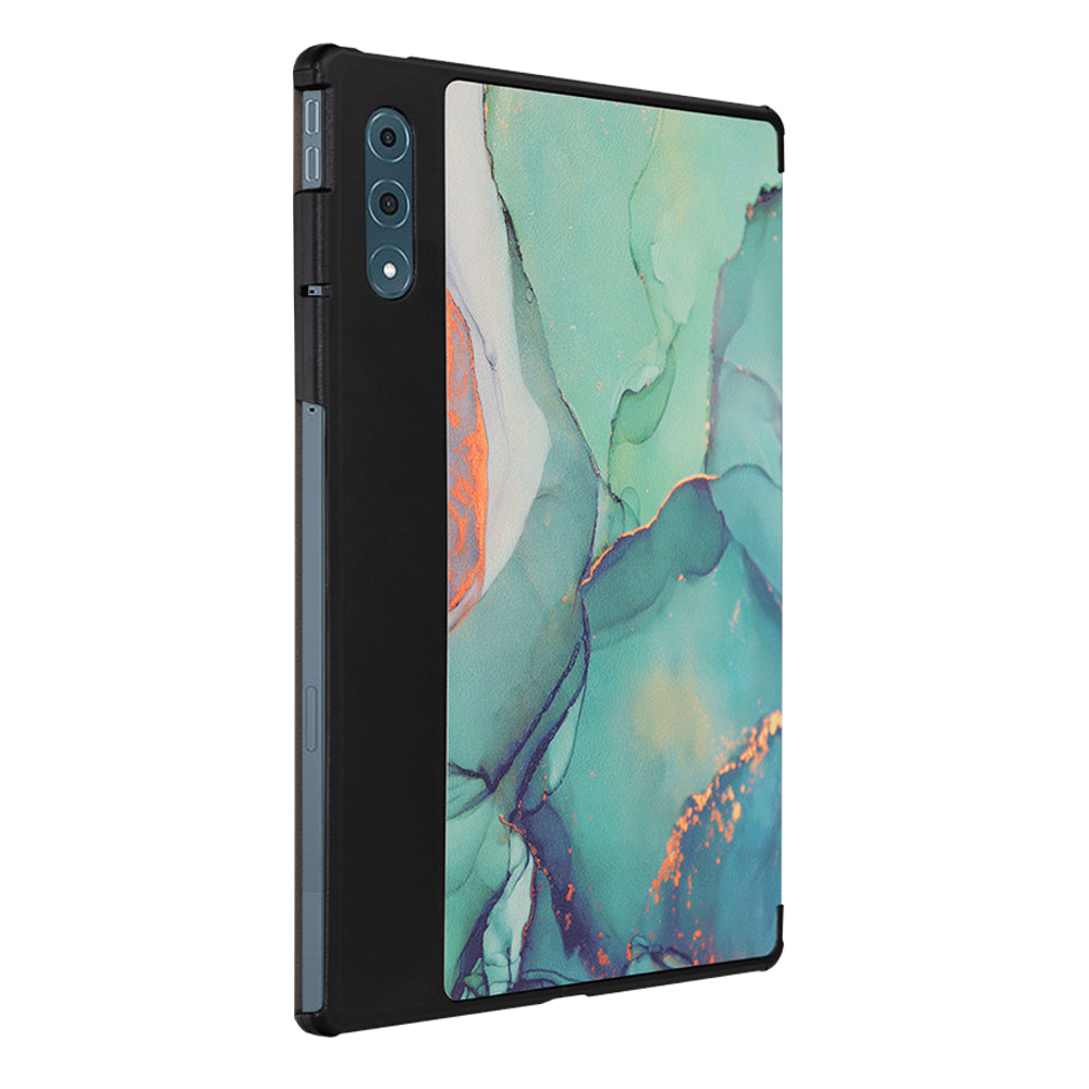 Husa pentru Lenovo Yoga Tab Plus, Techsuit, FoldPro Green Time, Multicolor