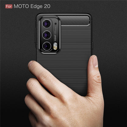 Husa pentru Motorola Edge 20, Techsuit, Carbon, Neagra