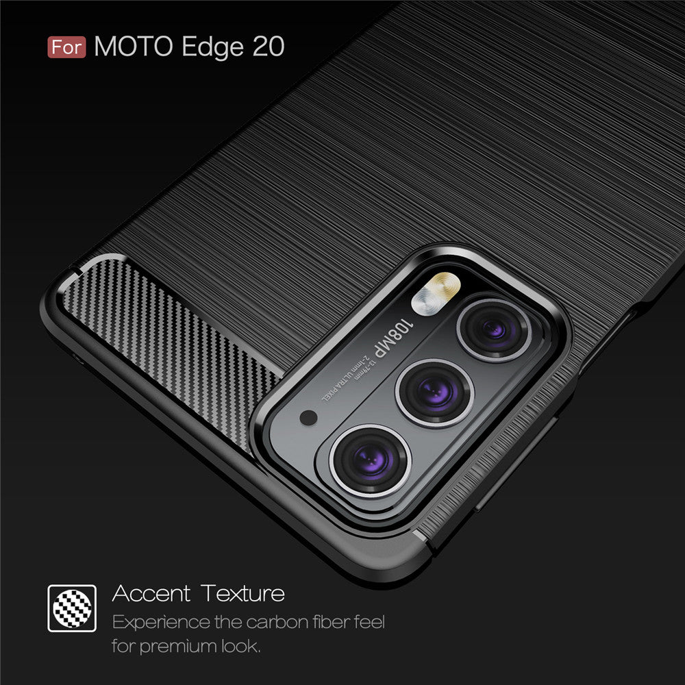 Husa pentru Motorola Edge 20, Techsuit, Carbon, Neagra