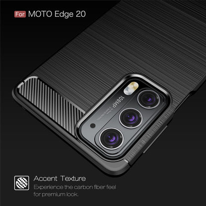 Husa pentru Motorola Edge 20, Techsuit, Carbon, Neagra