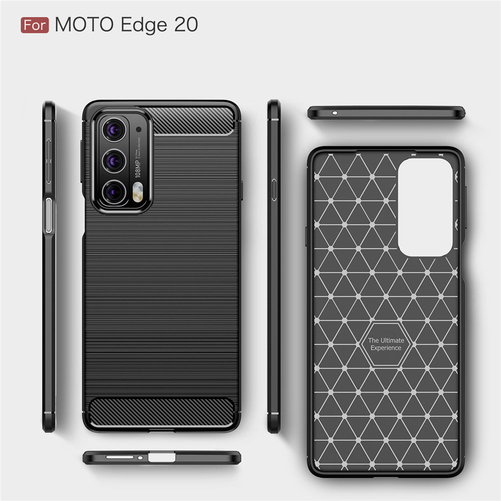 Husa pentru Motorola Edge 20, Techsuit, Carbon, Neagra