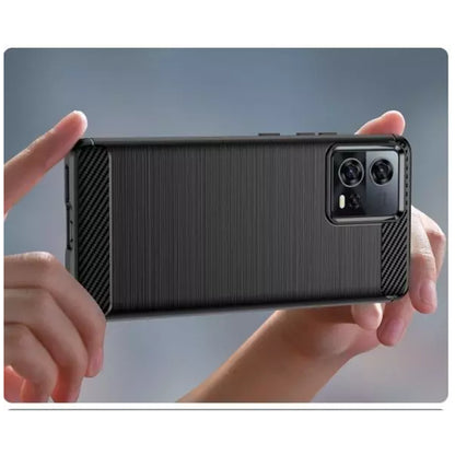 Husa pentru Motorola Edge 30 Fusion, Techsuit, Carbon, Neagra