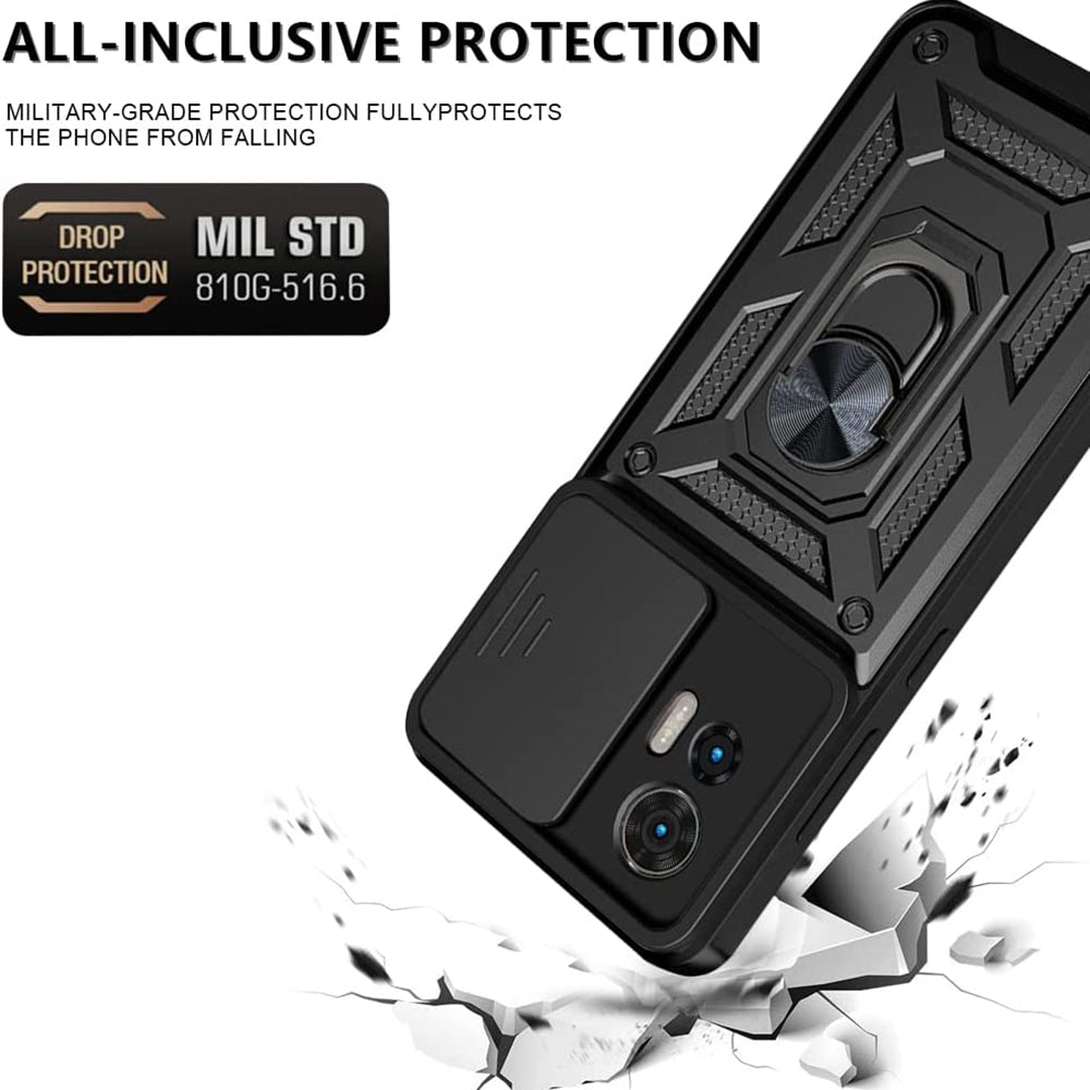 Husa pentru Motorola Edge 30 Neo, Techsuit, CamShield, Neagra