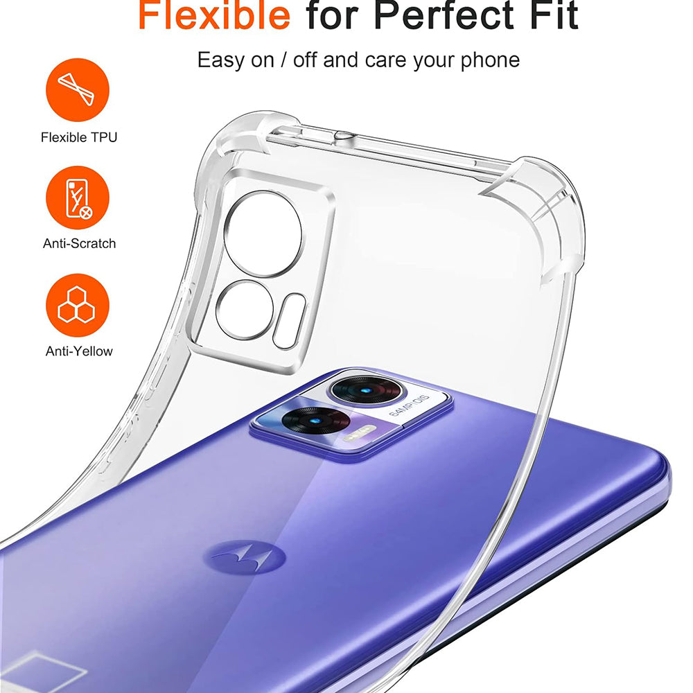 Husa pentru Motorola Edge 30 Neo, Techsuit, Shockproof Clear, Transparenta