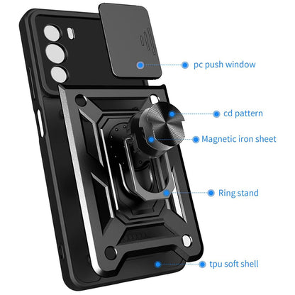 Husa pentru Motorola Edge 30, Techsuit, CamShield, Neagra